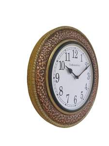 Premium Handcrafted Single Face Metal Wooden <b>Wall</b> <b>Clock</b> Study Dining Office <b>Outdoor</b> Decor Fancy Indian KHF ENTERPRISES Antique - Product Image 2