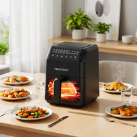 Friteuse à air électrique carrée classique en plastique, multifonction, mini 3L, petits appareils électroménagers, cadeaux - Grande Vente