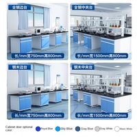 Banc de laboratoire tout en acier, console, hotte aspirante, banc central, table d'expérimentation chimique en provenance de Chine pour les écoles, les départements de recherche