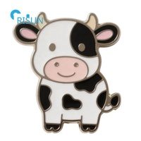 Hersteller Custom ize Designs Weiche Emaille Pins Verschiedene Ochsen Kuh Rinder Anstecknadel Abzeichen Brosche Benutzer definierte Kuh Emaille Pin