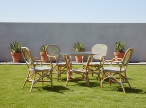 Ensemble de salle à manger en rotin/osier de style asiatique élégant et confortable pour la maison, la villa, l'appartement, l'hôtel, provenant d'Indonésie - Product Image 3