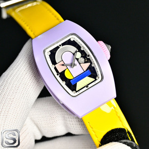 Bestselling High Quality Mechanical Watch Tonneau Shaped Rubber Band Waterproof Precise <strong>Time</strong> Reading Casual Unisex Watch - Product Image 5