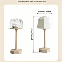 Lampe de projection, lampe de table à effet d'ondulation d'eau sur pied haut, avec télécommande, cadeau romantique amusant pour l'intérieur, LED romantique, cadeau de la Saint-Valentin