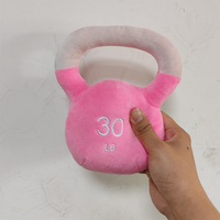 2025 Logo personnalisé Kettlebell chien jouets de luxe en peluche jouets pour animaux de compagnie avec divertissement durable jouet sonore pour animaux de compagnie