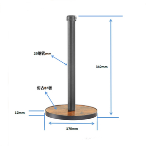 Porte-mouchoirs en métal personnalisé pour la cuisine Porte-mouchoirs rond en acier inoxydable Porte-mouchoirs en métal - Product Image 3