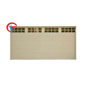 Rodillo de elevación estándar seccional automático residencial con aislamiento de PU de acero, persiana enrollable para puerta de garaje para Villa - Product Image 1
