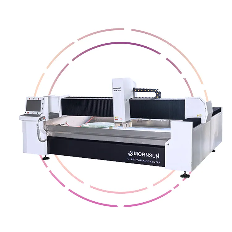 Máquina inteligente de pulido y ribete CNC de fábrica para procesamiento de vidrio para uso hotelero Máquina de trabajo de vidrio CNC