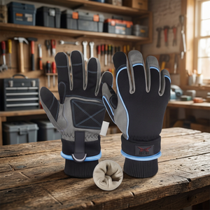 HIKE IMPEX Gants de travail d'hiver imperméables pour hommes et femmes, en Spandex 3M, pour le ski, le snowboard, écran tactile, chauds, à enfiler - Product Image 3
