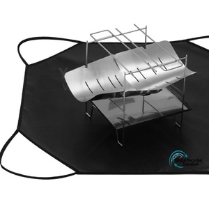 Paño ignífugo para exteriores, con revestimiento de silicona, resistente al fuego, para acampar, para barbacoa, almohadilla aislante. - Product Image 5