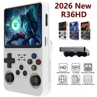 LR 2026 Nouveau modèle R36HD Écran couleur HD 3,5 pouces Écran IPS Console de jeu portable Wi-Fi intégré 18000 jeux Résolution 640x480