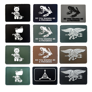 Insignias de moral táctica de oso de francotirador de goma de PVC suave con gancho y bucle para decoración de ropa, sombreros y mochilas - Product Image 2