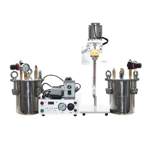 Máquina de dispensamento de máquina de irrigação líquida, automática ab, dupla, com tanque de pressão da válvula de dispensamento de precisão para vasos epóxi