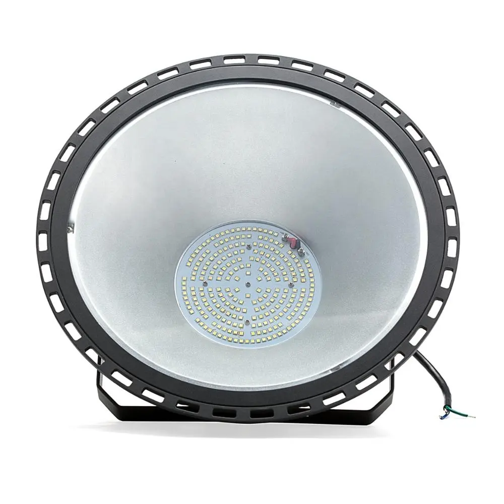 100w 150w 200w UFO LED 하이 베이 조명 IP65 상업용 조명 240 와트 블랙 알루미늄 80 창고 70 주도 40X80 프로필 50000