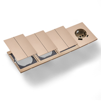 Interruptores y Enchufes de Pared WESA Ultrafinos con Botón Pulsador EU de 1/2/3 Vías con Enchufe USB Tipo C, Combinación Libre, Diseño Moderno de Lujo