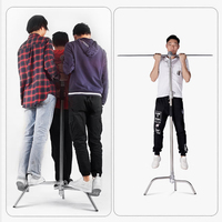 Cframe 40-Inch Stainless Steel Cross Arm 3.3m Rangka Fotografi dengan Lampu Studio untuk Studio Foto Profesional