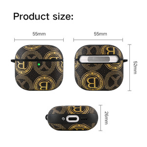 Funda de auriculares de TPU envuelta en cuero resistente a los arañazos Brandy de aspecto clásico para <span class=keywords><strong>AirPods</strong></span> <span class=keywords><strong>3</strong></span> 4 Full Wrap 1:1 para <span class=keywords><strong>airpods</strong></span> <span class=keywords><strong>Max</strong></span> 21 Casque - Product Image 4