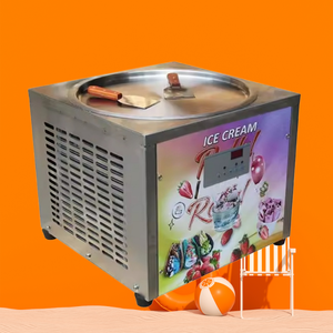 Macchina per gelato stir-fried con padella singola piatta da 45 cm per negozi di bubble tea - Product Image 1