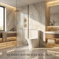 WC monobloc Yingjie à chasse d'eau Eddy Tornado à un trou, siphon en P 180 mm, certifié CE, pour salle de bain d'appartement, direct usine
