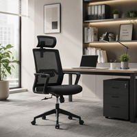 Chaise de conférence pivotante à dossier réglable en hauteur, avec accoudoirs, en maille, ergonomique, pour bureau, de la marque Foshan Furniture