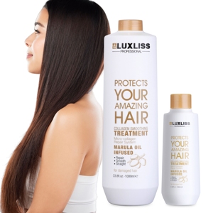 LUXLISS Salon proteico idratante riparazione danneggiato lucido lucido lisciante collagene crema per il trattamento dei <span class=keywords><strong>capelli</strong></span> per i <span class=keywords><strong>capelli</strong></span> danneggiati - Product Image 6