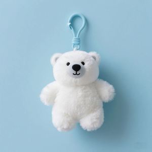 Llavero de peluche de oso polar personalizado, el más vendido, llavero de oso polar de peluche, llavero de muñeco de peluche personalizado de gran demanda - Product Image 1
