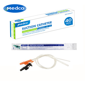 Cathéter d'aspiration Medco F5-F24 stérile, manuel, à usage unique, pour personnes âgées et nourrissons - Product Image 1