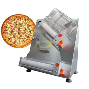 Machine à rouler la pâte à pizza électrique automatique commerciale, machine à rouler la pâte à pizza