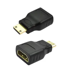Gold-Plated 1080P Mini HD Converter Male To Standard HD Extension Cable Adapter hd Female to Male Convertor