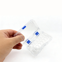 Boîte de rangement professionnelle pour soins bucco-dentaires, transparente et fine, pour aligneurs, pour usage quotidien