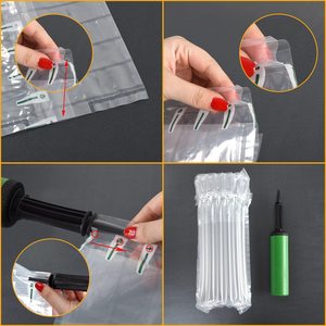 High Quality Eco-Friendly <strong>Air</strong> Column <strong>Bag</strong> for Wine Bottles Proper Price Wrap Packaging <strong>Air</strong> Bubble Inflatable Wraparound <strong>Design</strong>