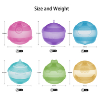 HMJ 2026 Nouveaux ballons d'eau réutilisables en silicone pour enfants, faciles à remplir, auto-scellants, pour les fêtes à la piscine