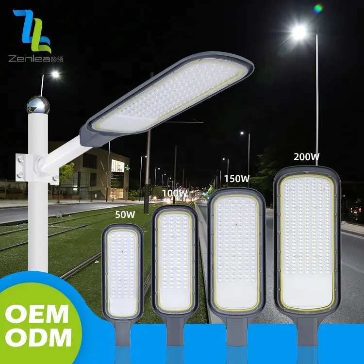 Lampione stradale per esterni illuminazione stradale pressofusione di alluminio IP65 50w 100w 150w 200w Smd Led lampione stradale