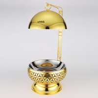 Luxuriöses Gold-Hochzeits-Catering-Geschirrset Buffet-Speisenwärmer Chafing Dish für Restaurant- und Hotelbedarf