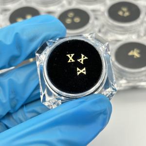 Kit di Gemme per Denti Placcate Oro su Base in Rame, Accessori Multiuso per lo Sbiancamento dei Denti e Decorazione di Gioielli con Gemme a Forma di Lettere - Product Image 2