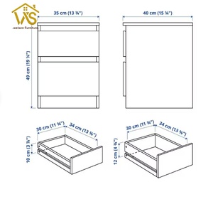 Table de <span class=keywords><strong>chevet</strong></span> <span class=keywords><strong>moderne</strong></span> avec compartiment secret et tiroir dissimulé, fabrication directe en usine ISO9001, avec serrure RFID - Product Image 3