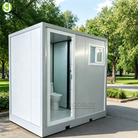 Baño Portátil Prefabricado Moderno de Diseño Personalizado Goeasy con Panel Sándwich para Uso en Escuelas y Parques