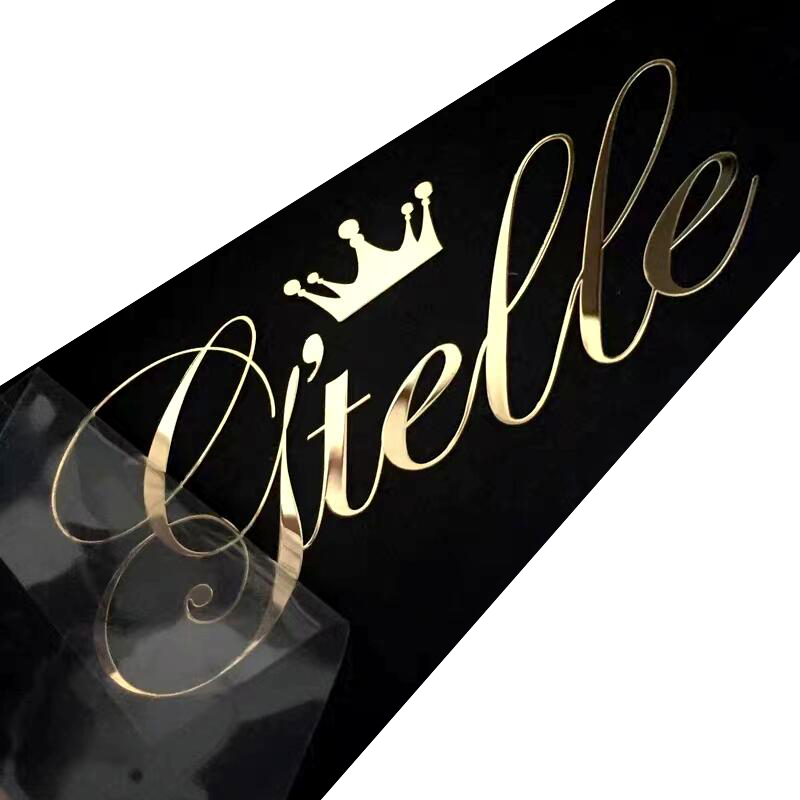 Custom Logo Stickers 3D Metal Transfer UV Labels Nickel Labels For Bottles & Packaging