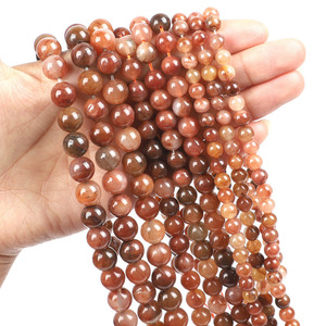 Perle personnalisée en gros naturelle <span class=keywords><strong>6</strong></span>,8,10mm Tourmaline grenat Agate Tigereye perles en vrac bracelet à bricoler soi-même perles de pierre fabrication de bijoux - Product Image 5