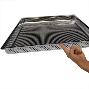 Professional Ss Mesh Trays For Food Durable Wire Mesh Stainless Steel Trays