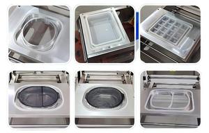 เครื่องซีลพลาสติกแบบ CE สำหรับบรรจุภัณฑ์อาหารสำเร็จรูป เครื่องบรรจุกล่อง PP เครื่องบรรจุถาดฟิล์ม - Product Image 6