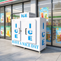 Congélateur commercial vertical Mr Frio -18°C à température unique, système de refroidissement par air, vitrine à glace, compresseur Danfoss, certifié CE