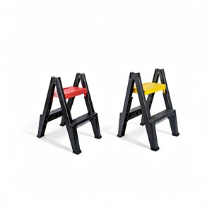 PROWORKZ Échelle pliante robuste à 2 marches pour le <span class=keywords><strong>detailing</strong></span> automobile, marchepied portable antidérapant et pliable pour le lavage de voiture et le garage - Product Image 2