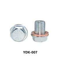 Ốc xả dầu động cơ thép OEM M14x1.5, đầu lục giác 19mm, kèm ron tích hợp, chiều dài tổng thể 22mm, dành cho phụ tùng ô tô VW Jetta Audi A4/Q5