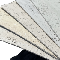 Tuiles Souples en Argile Modifiée Pierre Flexible Travertin Couleur 3D Nuage Romain pour Murs et Plafonds Multi-Surfaces
