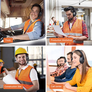 EKSA سماعة رأس لاسلكية لسائقي الشاحنات مع ميكروفون فوق الأذن سماعات رأس بطول 99 قدمًا حتى 30 ساعة وقت التحدث - Product Image 5