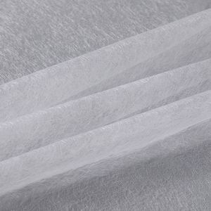 Tissu d'interlining <span class=keywords><strong>thermocollant</strong></span> non tissé 100% polyester 25 g/m² avec adhésif thermofusible blanc PA pour tissu textile - Product Image 5