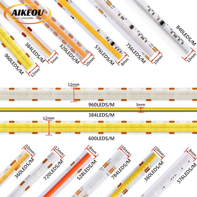 Wholesale High Quality In-stock RGB RGBIC COB LED Strip Light with Remote Control IP67 Rated Dimmable 3-Year Warranty