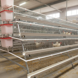 Cage à poules pondeuses à 4 niveaux et 4 portes - Cage à poulets en acier à haute teneur en carbone de type Q235 - Capacité de 32 oiseaux - Équipement d'élevage avicole - Product Image 2