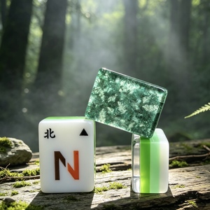 Ensemble de Mahjong de Luxe Série Designer, <span class=keywords><strong>le</strong></span> <span class=keywords><strong>Magicien</strong></span> <span class=keywords><strong>d</strong></span>'<span class=keywords><strong>Oz</strong></span>, 160 Pièces, Tuiles en Acrylique Cristal Épais à Quatre Couches, pour Voyage et Famille - Product Image 4