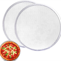 Grille à pizza sans soudure en alliage d'aluminium, antiadhésive, pour four et barbecue, ustensile de cuisine